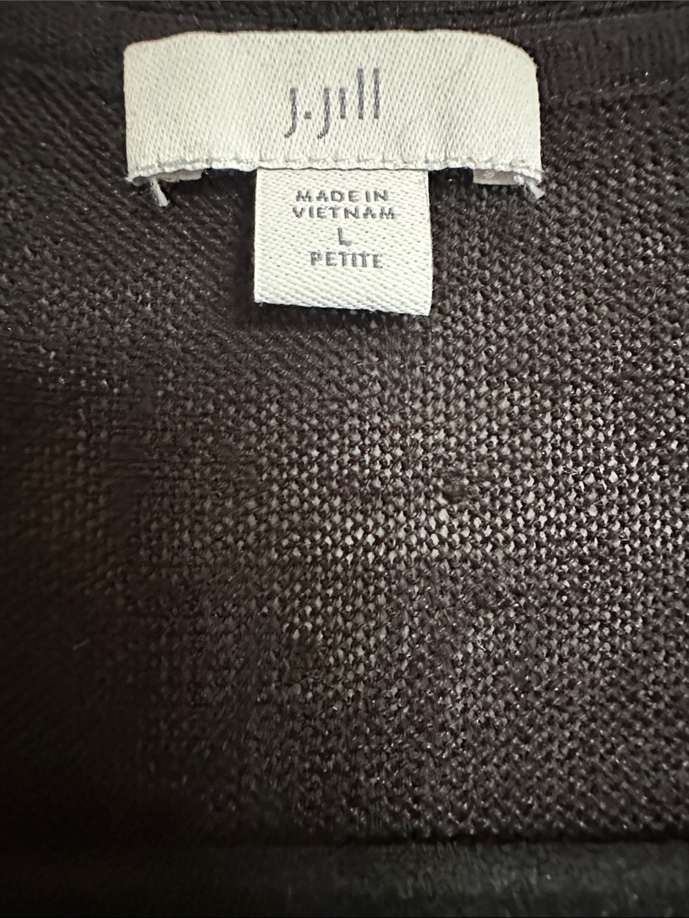 J. Jill Black Open-Front Lightweight Cardigan - Picture 2 of 6